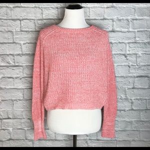 Pink American Apparel Cropped Sweater